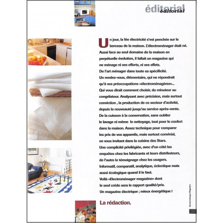 Électro ménager magazine |Premier Numéro