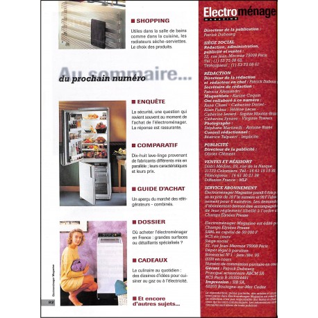 Électro ménager magazine |Premier Numéro