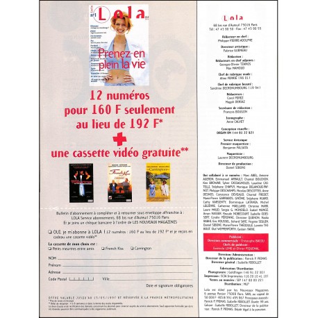 LOLA |Premier Numéro