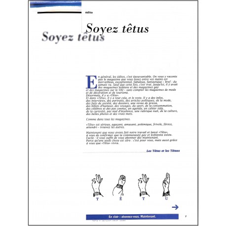 TÊTU |Premier Numéro