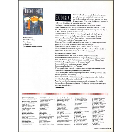 Vidéothèque Magazine |Premier Numéro