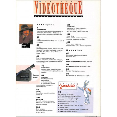 Vidéothèque Magazine |Premier Numéro