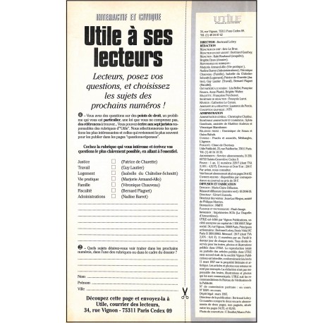 UTILE |Premier Numéro