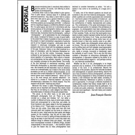 PHOTOGRAPHIES |Premier Numéro