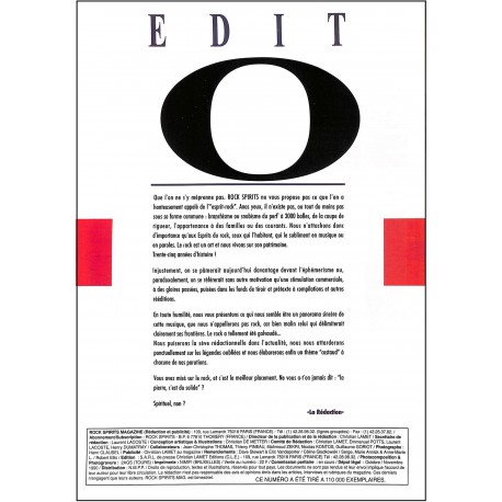 Rock Spirits Magazine |Premier Numéro