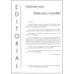 L'AMATEUR PHOTO |Premier Numéro 2