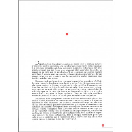 Les Amants et les Fous |Premier Numéro