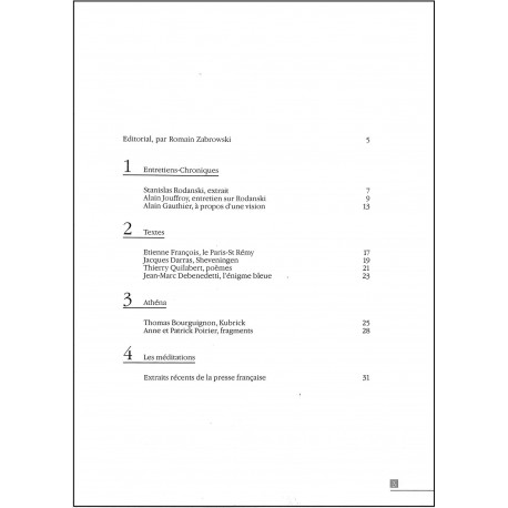 Les Amants et les Fous |Premier Numéro
