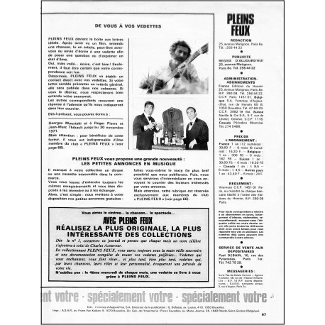 PLEINS FEUX |Premier Numéro