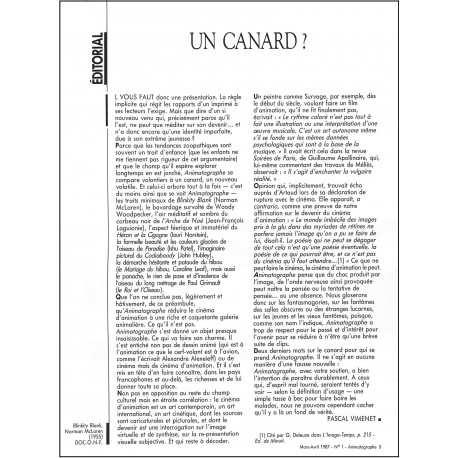 Animatographe |Premier Numéro