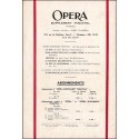 Opera Supplément Théâtral |Premier Numéro