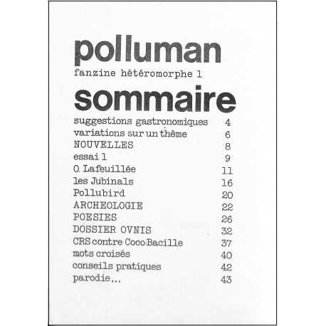 Polluman |Premier Numéro