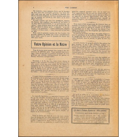 NOS LOISIRS |Premier Numéro