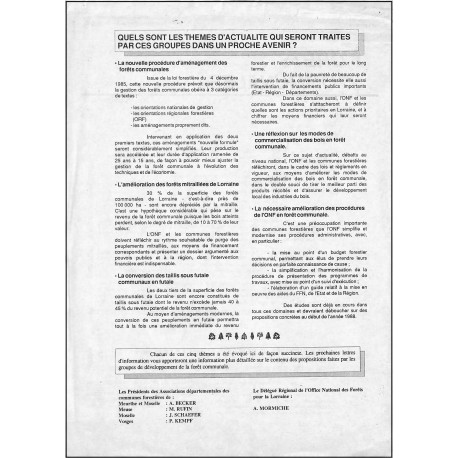 Forets Communales |Premier Numéro