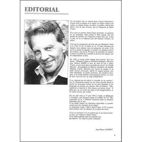 La Revue du Golfe de SAINT-TROPEZ |Premier Numéro