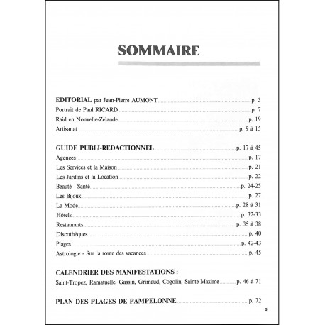 La Revue du Golfe de SAINT-TROPEZ |Premier Numéro