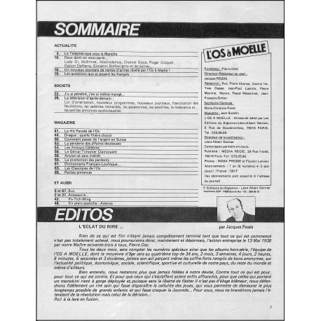 L'OS À MOELLE |Premier Numéro