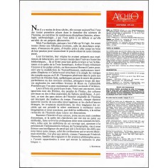 ARCHEO |Premier Numéro 2