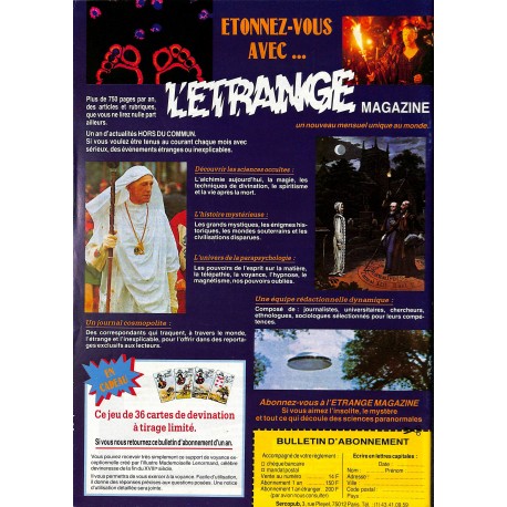 L'ETRANGE |Premier Numéro