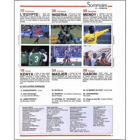 AFRIQUE FOOTBALL |Premier Numéro
