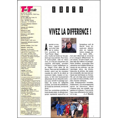 Tout Terrain magazine |Premier Numéro