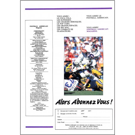 FOOTBALL Américain |Premier Numéro