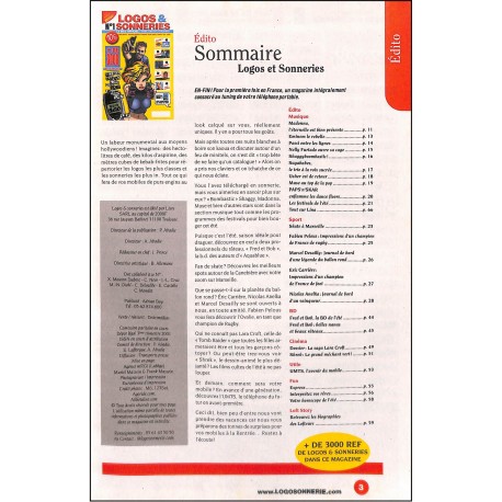 LOGOS & SONNERIES |Premier Numéro