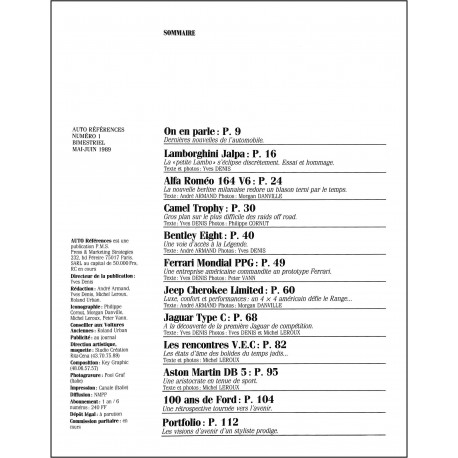 AUTO Références |Premier Numéro