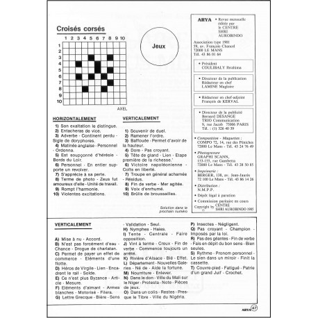 ARYA |Premier Numéro