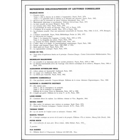 SCIENCES ORGONOMIQUES |Premier Numéro