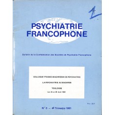 PSYCHIATRIE FRANCOPHONE |Premier Numéro