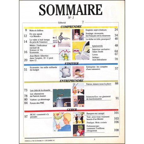 SCIENCE & VIE ECONOMIE |Premier Numéro