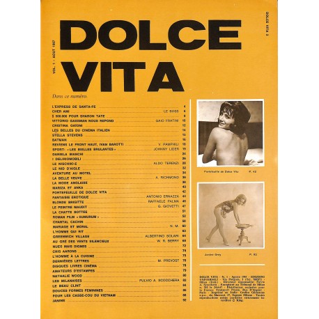 DOLCE VITA |Premier Numéro