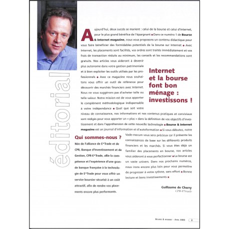 BOURSE & INTERNET magazine |Premier Numéro