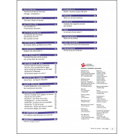 BOURSE & INTERNET magazine |Premier Numéro