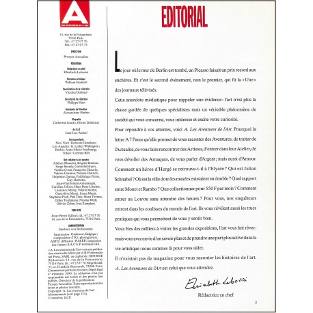 A les aventures de l'art |Premier Numéro