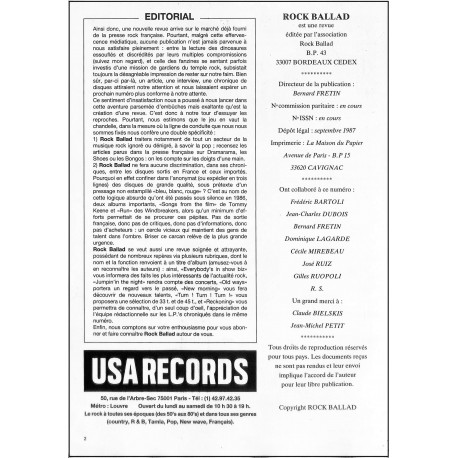 ROCK BALLAD |Premier Numéro