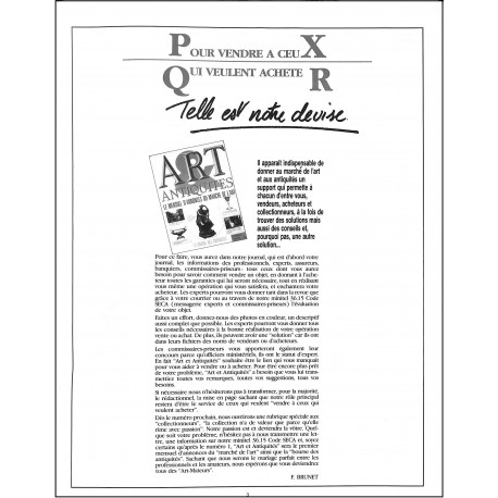 Art & Antiquités |Premier Numéro