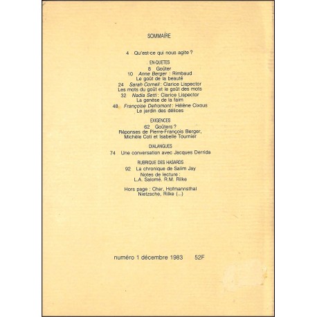 FRUITS |Premier Numéro