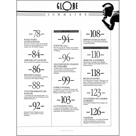 GLOBE |Premier Numéro
