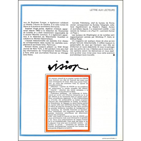 VISION |Premier Numéro
