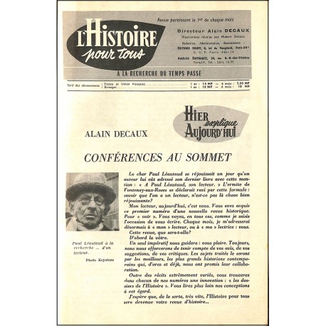 l'Histoire pour tous |Premier Numéro