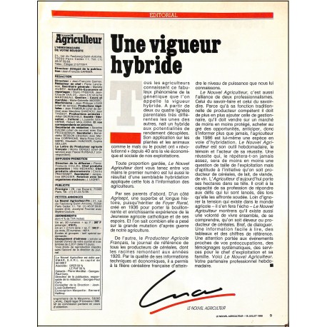 le nouvel Agriculteur |Premier Numéro