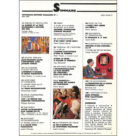 HISTORAMA |Premier Numéro