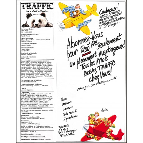 TRAFFIC |Premier Numéro