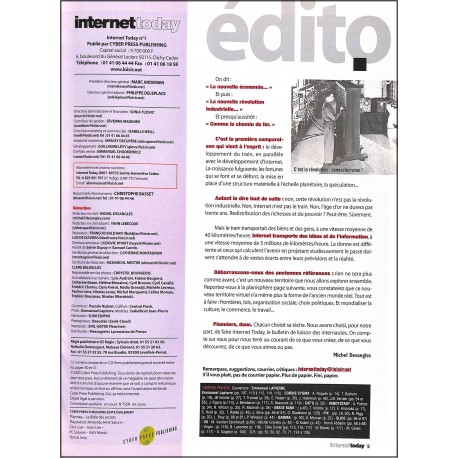 internettoday |Premier Numéro
