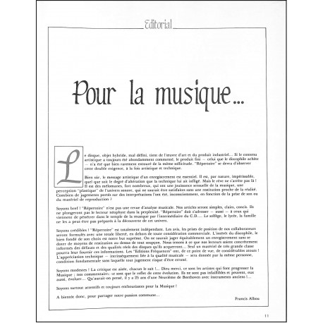 répertoire |Premier Numéro