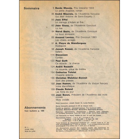 à la page |Premier Numéro