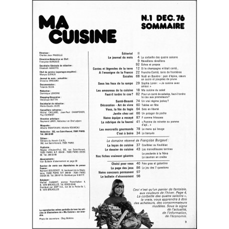 MA CUISINE |Premier Numéro