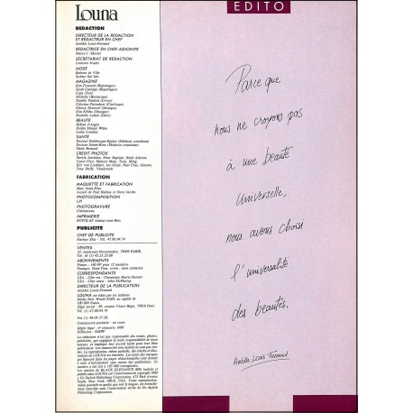 Louna |Premier Numéro